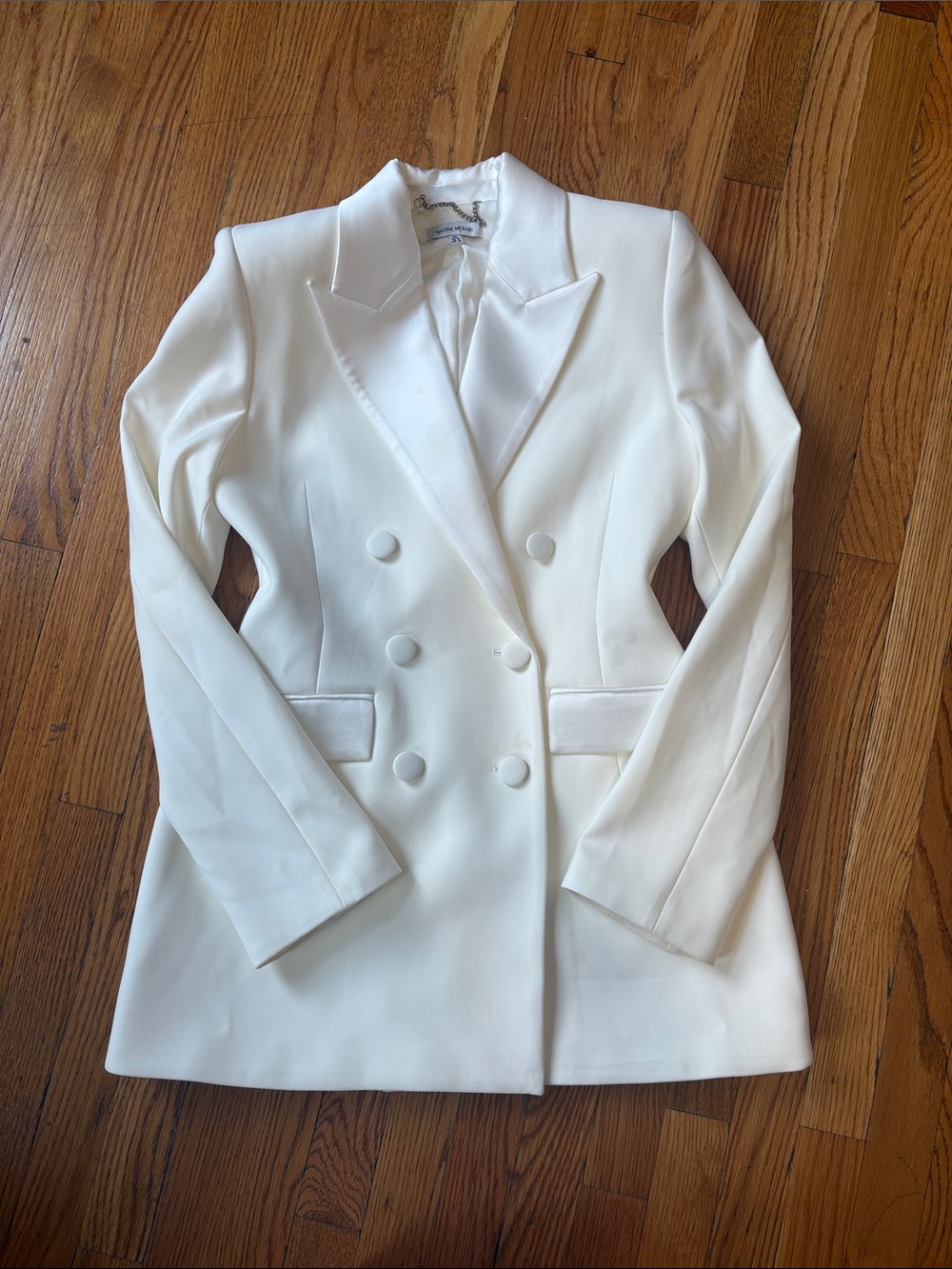 Monica White Blazer Dress - Picture 2 of 7